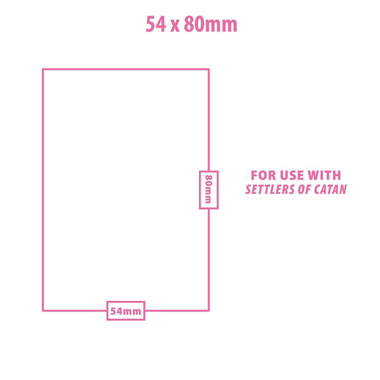 Special Sized Board Game Sleeves (50ct) for 54mm x 80mm Cards
