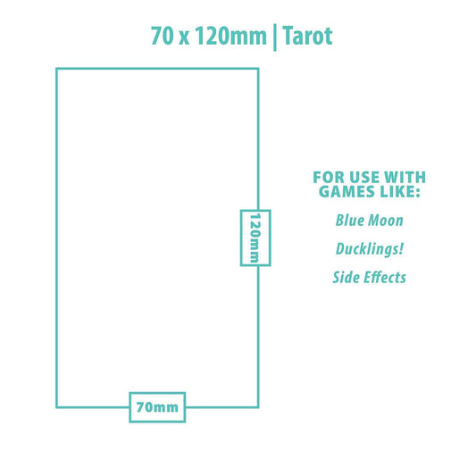 Tarot Sized Lite Board Game Sleeves (100ct) for 70mm x 120mm Cards