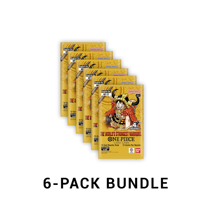 6x Booster Packs - The World's Strongest Warriors OP17 - One Piece TCG