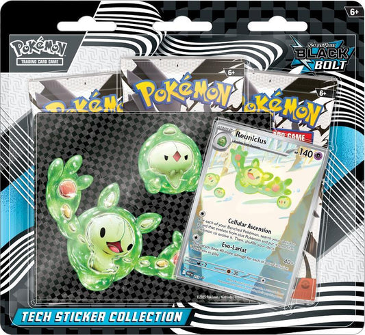 1 BOX DAILY LIMIT - Black Bolt Tech 3-Pack Blister Sticker Collection - SV: Black Bolt