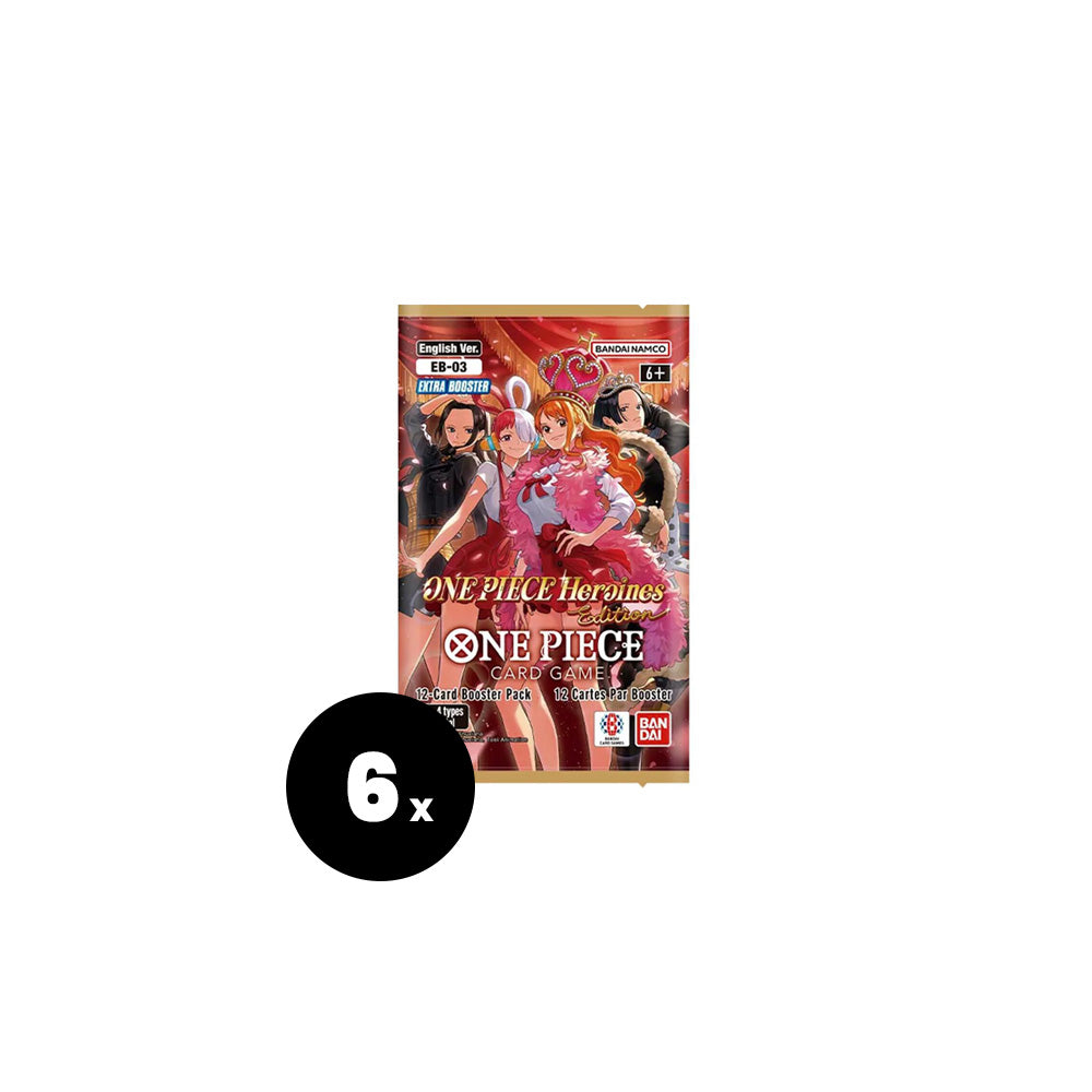6x Booster Pack Bundle - Extra Booster: One Piece Heroines Edition (EB-03) - One Piece TCG