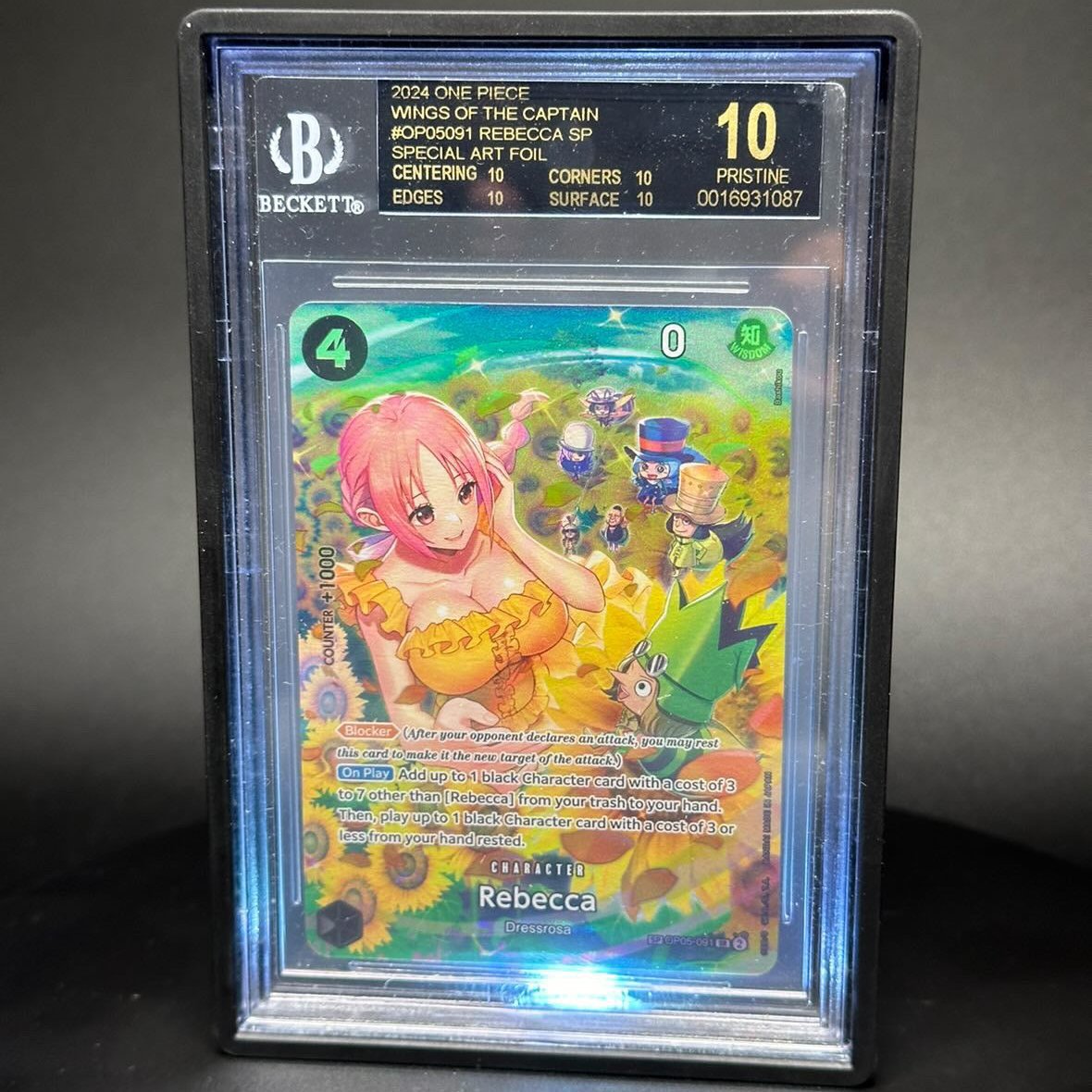 Black Label BGS 10 - 2024 #OP05091 Rebecca SP Special Art Foil One Piece Wings of the Captain