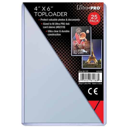 4" x 6" TOPLOADER® Sleeves (25ct)
