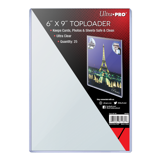 6" x 9" TOPLOADER® Sleeves  (25ct)