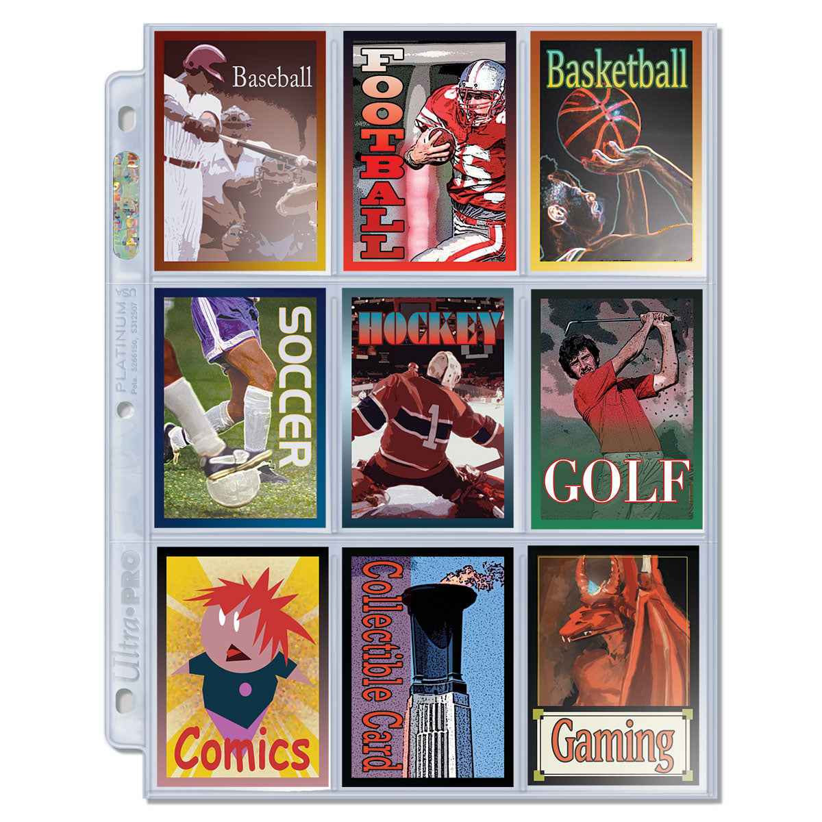 Platinum Series 9-Pocket Pages (100ct) for Cards and Photos