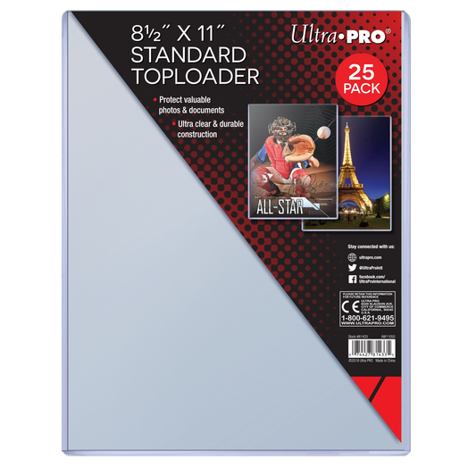 8-1/2" x 11" TOPLOADER® Sleeves (25ct)