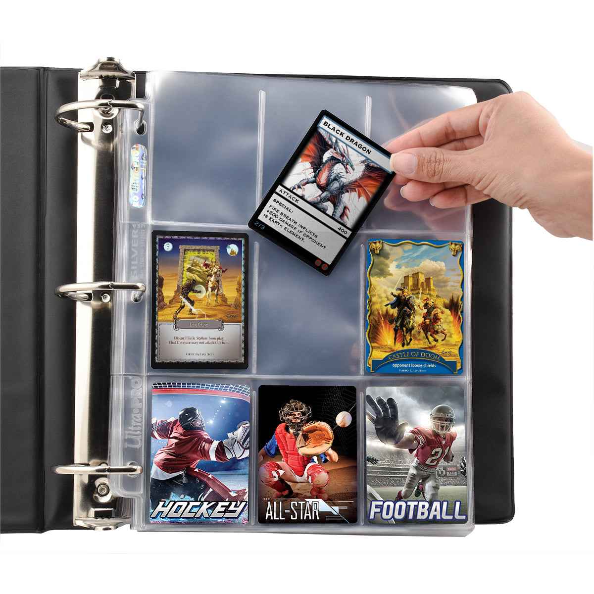 Silver Series 9-Pocket Refill Pages for Standard Size Cards
