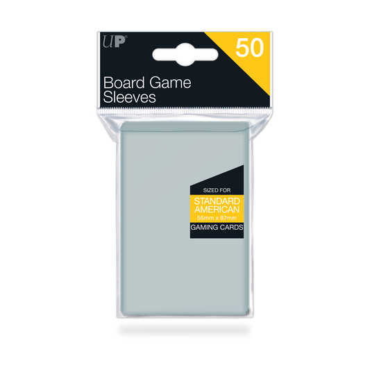 Standard American Board Game Sleeves (50ct) for 56mm x 87mm Cards