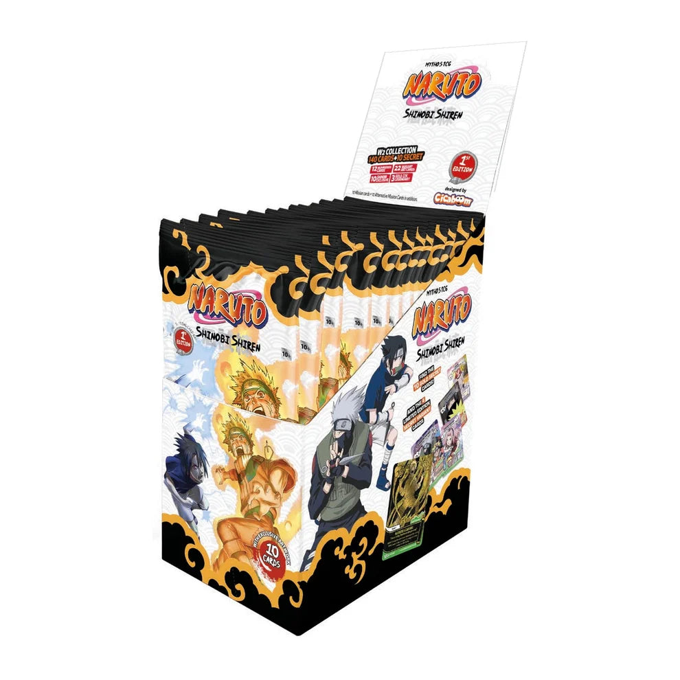 PRE-SALE - NARUTO Mythos - Set 2 Shinobi Shiren 1st Edition - Booster Pack Box - TCG