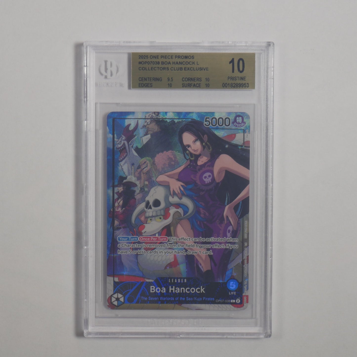 BGS 10 Boa Hancock Leader OP07-038 - Collector's Club Exclusive