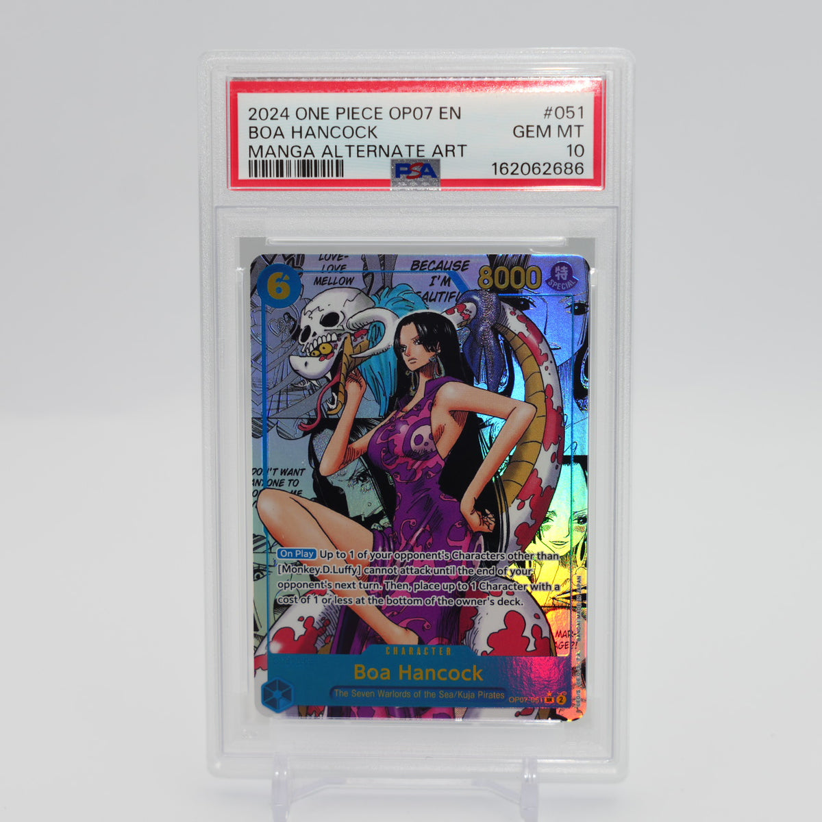 PSA 10 Boa Hancock (051) (Parallel) (Manga) OP07-051 500 Years in the Future