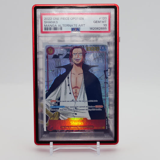 PSA 10 Shanks (Parallel) (Manga) (Alternate Art) OP01-120 Romance Dawn Foil