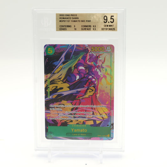 BGS 9.5 GEM MINT Yamato (Parallel) OP01-121 Romance Dawn Foil